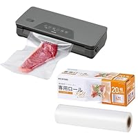 Amazon.co.jp: 【セット】アイリスオーヤマ 真空パック機 フード